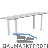 RONTEC Sitzbank freistehend 1000 mm Alu natur eloxiert