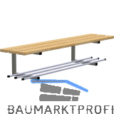 RONTEC Sitzbank wandh�ngend 1000 mm mit Schuhablage Stahl/Buche