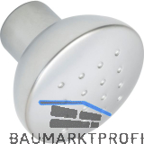 Knopf Pharis � 33 mm, Tiefe 27 mm, ZN verchromt matt