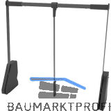 CONERO Kleiderlift, Lichte Schrankbreite 805-988 mm, schwarz