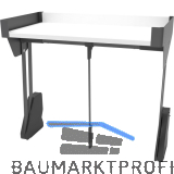 CONERO Kleiderlift Top, Lichte Schrankbreite 445-628 mm, schwarz