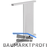 Tischgestell C 3000 Seitenteil V1 rechts Tiefe 550 mm RAL 9006