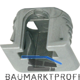 ITALIANA FERRAMENTA Bodentr�ger FLIPPER zum Anschrauben Bohr �15 mm silberfarbig