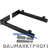 Wandkonsole Schwerlast, Tiefe 320 mm, Stahl schwarz