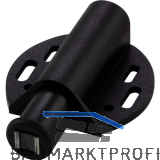 MACO Druckmagnetschnapper einfach, zum Anschrauben, Kunststoff schwarz