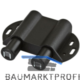 MACO Druckmagnetschnapper zweifach, zum Anschrauben, Kunststoff schwarz