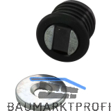 MACO Einbohrmagnetschnapper Type 14, � 14mm, Kunststoff schwarz