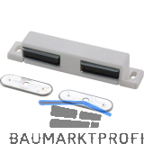 MACO Doppelmagnetschnapper Type 4.2, Haltekraft 4 kg, 1 Loch, Kunststoff wei�