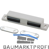 MACO Doppelmagnetschnapper Type 4.2, Haltekraft 4 kg, 2 Loch, Kunststoff wei�
