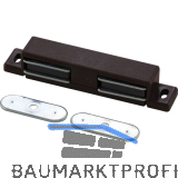 MACO Doppelmagnetschnapper Type 4.2, Haltekraft 4 kg, 1 Loch, Kunststoff braun