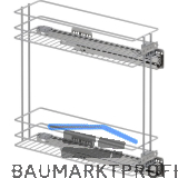 VS SUB Rack Unterschrankauszug Classic KB 200 mm silber