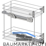 VS SUB Rack Unterschrankauszug Classic KB 300 mm Silber