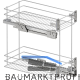 VS SUB Rack Unterschrankauszug Classic KB 400 mm Silber