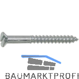 DIN97 3.5 x 25 verzinkt Holzschraube Senkkopf mit Schlitz