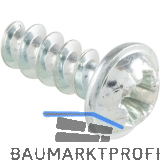 PLASFAST�-Schraube Flanschkopf 3.0x 18 TX10 - Stahl verzinkt-blau