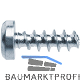 PLASFAST�-Schraube Halbrundkopf 2.2x 5 TX6 Stahl verzinkt-blau