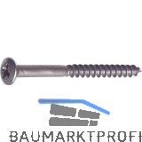 DIN7995 3.5 x 40 Pozidriv 2 Edelstahl A2 Holzschraube Linsensenkkopf