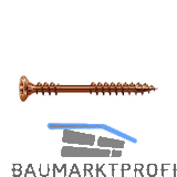 SPAX Fassadenschraube Linsensenkkopf 4.5x 60 TX20 mit Fixiergewinde A2 antik