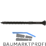 EUROTEC Hapatec Fassadenschraube 4.0 x 35 mm - Edelstahl C1, schwarz