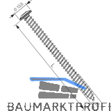 SFS Flachkopf-Rahmenanker 7,5 x132 � 13,5 Torx 30 verzinkt