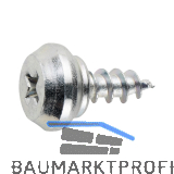 SPK/6-73 /BS Klemmprofilschraube 4.2x 12 PH 2 Stahl silber