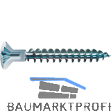 SPAX Senkkopf 4.5x 40 Vollgewinde Pozidriv 2 mit Kopflochbohrung Wirox-Silber