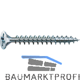 SPAX Senkkopf 4.0x 40 Vollgewinde Pozidriv 2 Wirox-Silber mit Bewertung