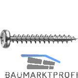 SPAX Halbrundkopf 5.0x 60 Vollgewinde Pozidriv 2 Wirox-Silber mit Bewertung