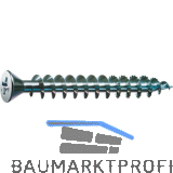 SPAX kleiner Senkkopf 4.0x 30 Vollgewinde Pozidriv 2 Kopf � 7mm Wirox-Silber