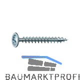 SPAX R�ckwandschraube mit Linse 3.5x 20 Vollgewinde Pozidriv 2 Wirox-Silber