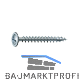 SPAX R�ckwandschraube mit Linse 3.0x 20 Vollgewinde Pozidriv 2 Wirox-Silber