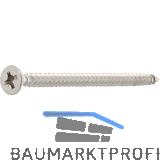 Spanplattenschraube Senkkopf 4.0x 35 Vollgewinde Pozidriv 2 Edelstahl A2