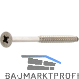 Spanplattenschraube Senkkopf 4.5x 40 Teilgewinde Pozidriv 2 Edelstahl A2