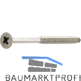 Spanplattenschraube Senkkopf 6.0x120 Teilgewinde Pozidriv 3 Edelstahl A2