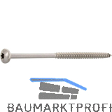 Spanplattenschraube Halbrundkopf 6.0x120 Teilgewinde Torx 25 Edelstahl A2