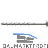 S&P Holzbauschraube Tellerkopf 8.0x 50 Vollgewinde Torx 40 Edelstahl A2