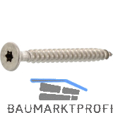 Spanplattenschraube Senkkopf 3.0x 30 Vollgewinde Torx 10 Edelstahl A2