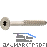 Spanplattenschraube Senkkopf 5.0x 55 Teilgewinde Torx 25 Edelstahl A4