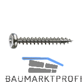 SPAX Halbrundkopf 3.0x 20 Vollgewinde Torx 10 Edelstahl A2 mit Bewertung