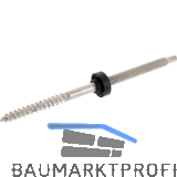 Stockschraube M12x250 mit EPDM-Dichtung - Edelstahl A2 vormontiert