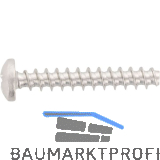 Thermoplastschraube Rundkopf 3.5x10 Edelstahl A2