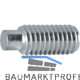 ISO4028 45H M12x 30 verzinkt Gewindestift mit Zapfen Innensechskant (DIN915)