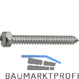 DIN7976C 8.0x 38 verzinkt Sechskantkopf-Blechschraube ~ISO1479