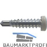 REISSER RP-r-LK-X REFABO Kantteilschraube 4.8x 20 Bimetall A2 - RAL9010