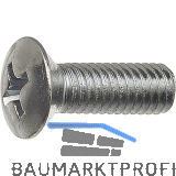 ~ISO7047 4.8 M 4x 30 Phillips KS verzinkt Linsensenkkopfschraube (DIN966A)