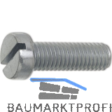 ~ISO1207 4.8 M 3x 6 verzinkt Zylinderschraube mit Schlitz (DIN84A)