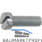 ~ISO1207 4.8 M 4x100 verzinkt Zylinderschraube mit Schlitz (DIN84A)