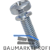 ~ISO7045 4.8 M 3x 8 Phillips Kreuzschlitz verzinkt Linsenschraube (DIN7985B)