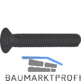 DIN965A 04.8 M 8x 20 TX40 verzinkt-schwarz Senkschraube (�hnl.ISO14581)