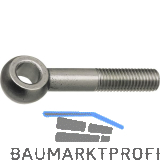 DIN444 LB 4.6 M12x 50 blank Augenschraube mit Gewinde bis Kopf